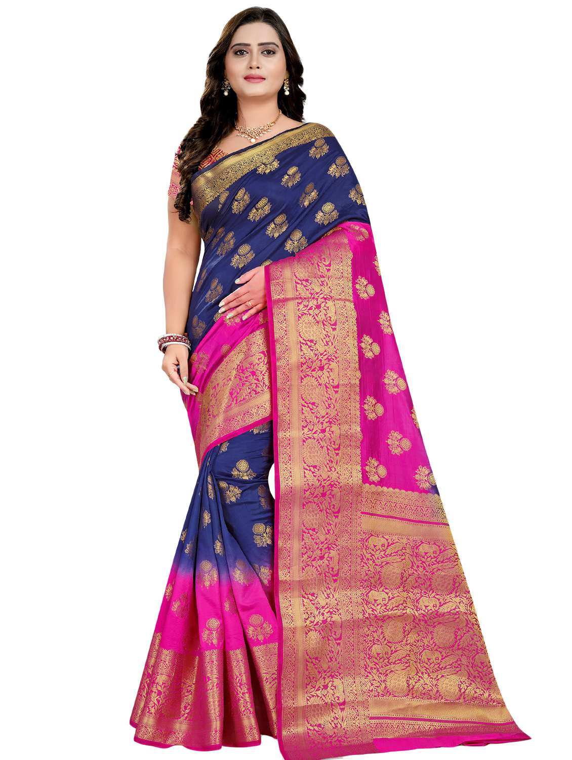 women's banarasi saree with blouse