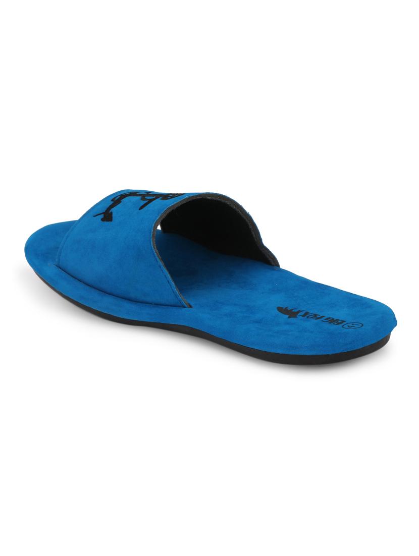 blue suede slip on flip flops - 16798322 - Standard Image - 2