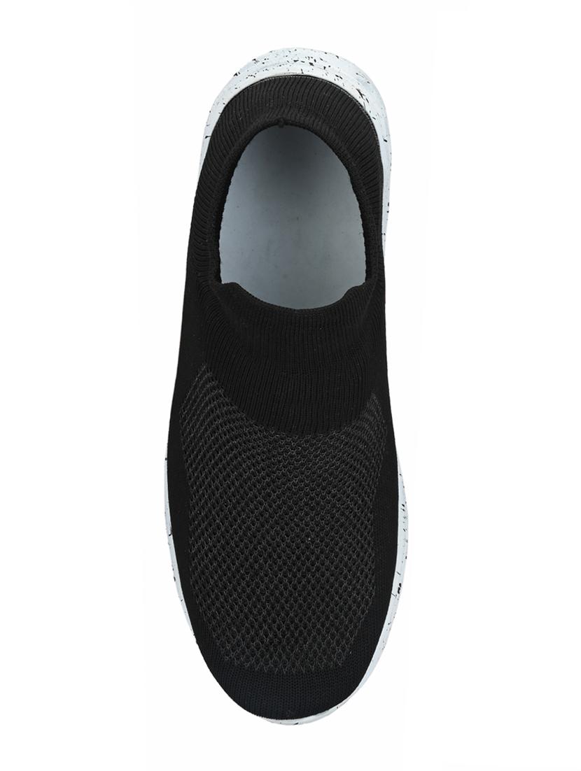 black fabric slipon sport shoes - 16798325 - Standard Image - 2