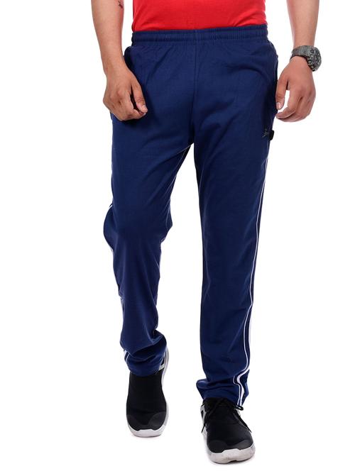 blue side striped full length track pant - 16799747 -  Standard Image - 0