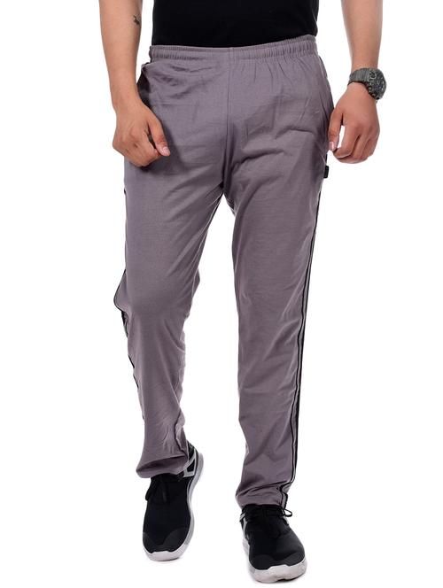 grey side striped full length track pant - 16799749 -  Standard Image - 0