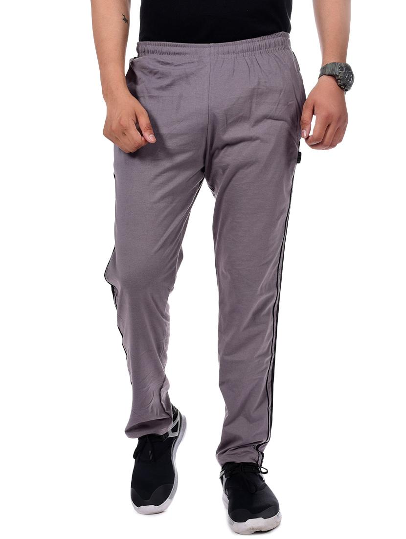 grey side striped full length track pant - 16799749 -  Zoom Image - 0