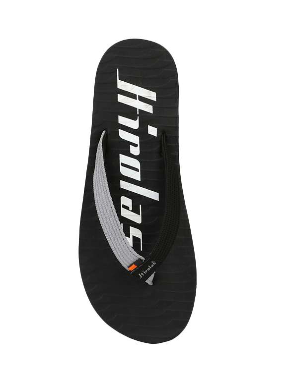 black fabric toe separator flip flops - 16801422 -  Standard Image - 2