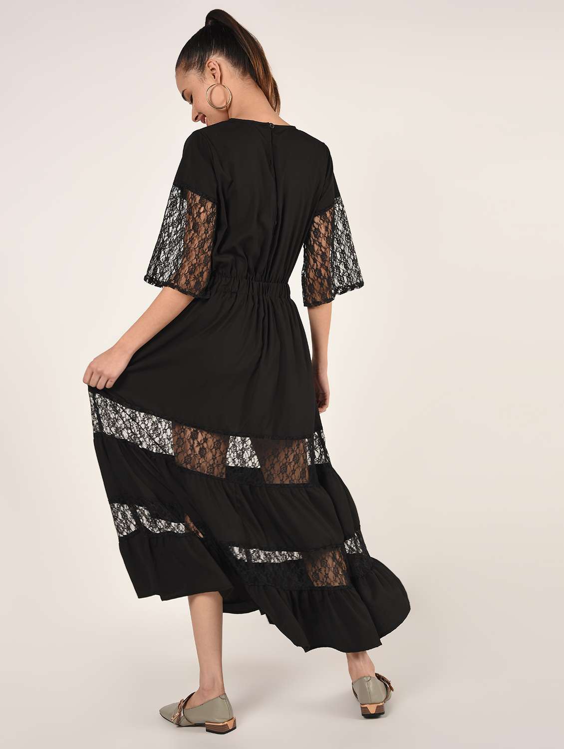 lace detail maxi dress  - 16802308 -  Standard Image - 2