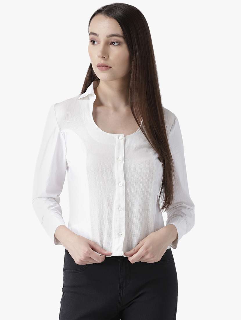 long sleeved solid shirt