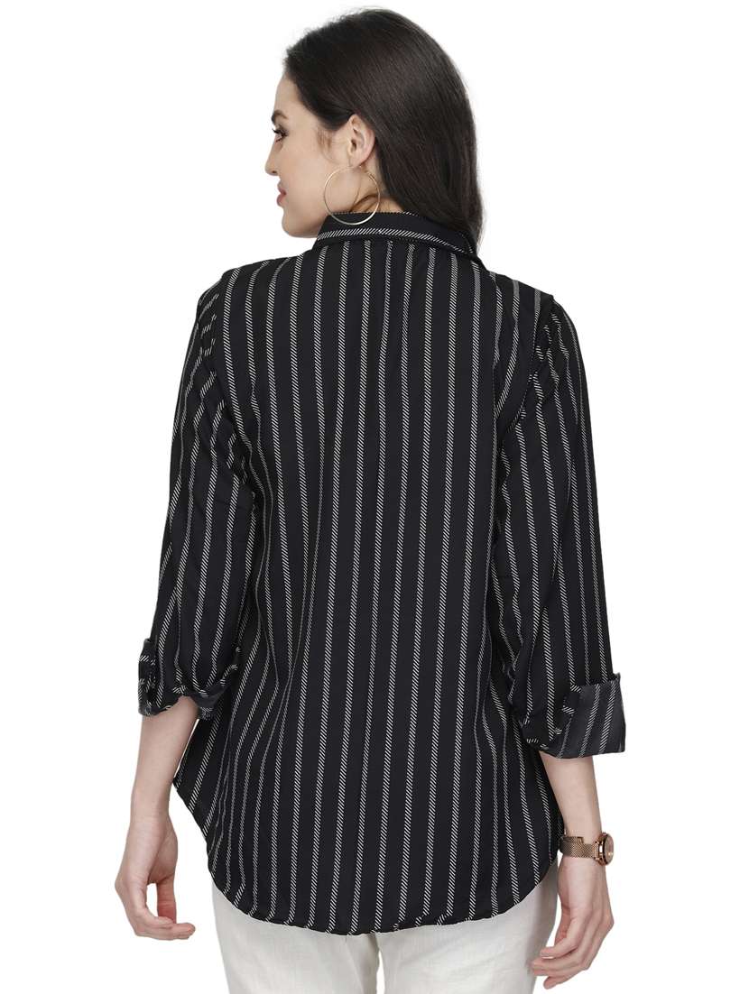 roll up sleeved striped shirt  - 16806374 -  Standard Image - 2
