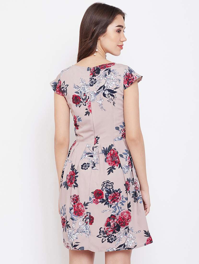 women's fit & flare floral dress - 16810005 -  Standard Image - 2