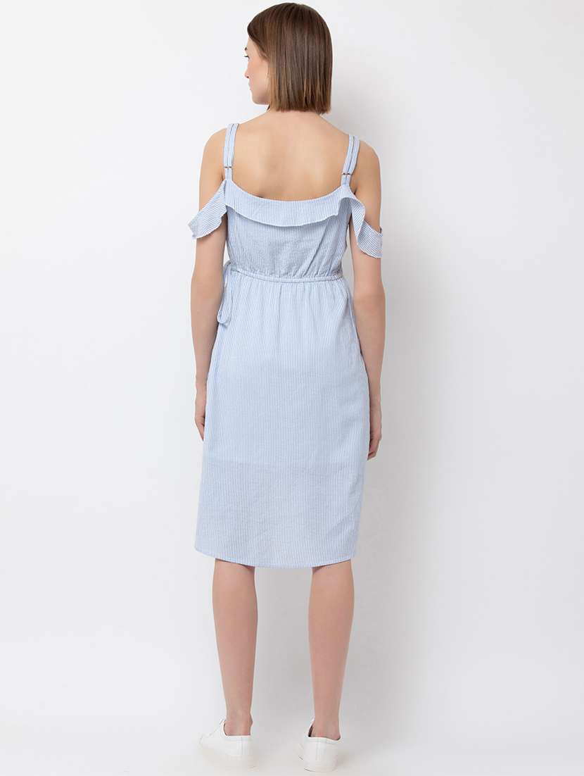 women's wrap striped dress - 16810031 -  Standard Image - 2