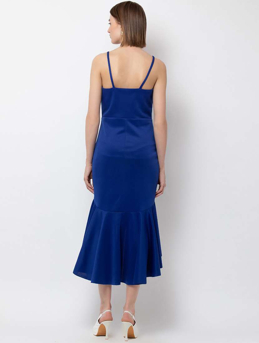 women's high low solid dress - 16810032 -  Standard Image - 2