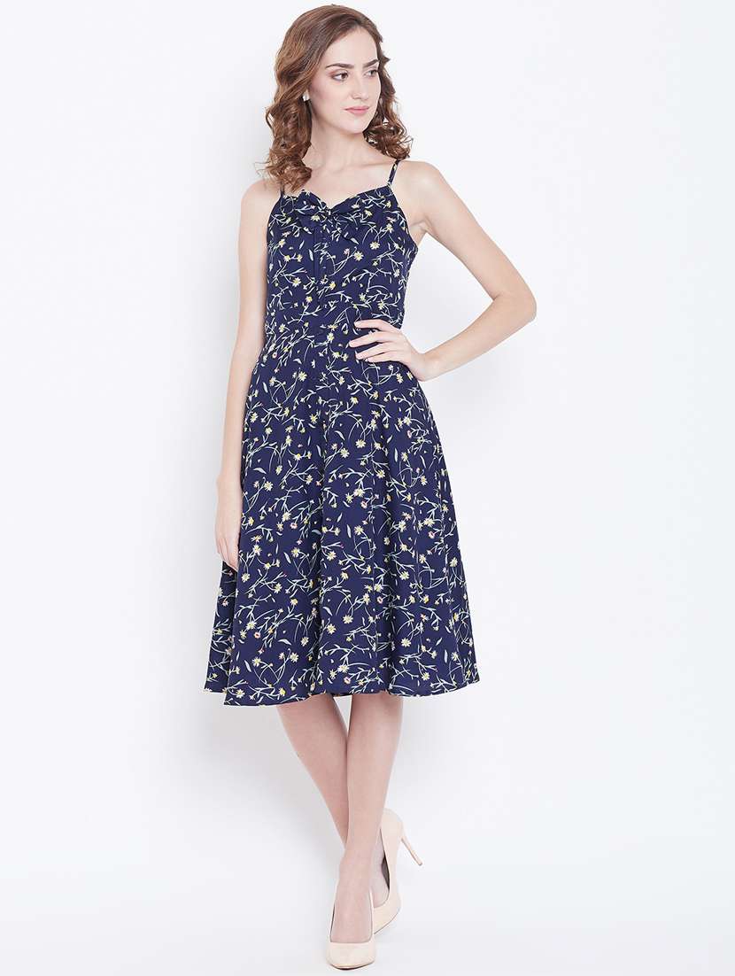 women's fit & flare floral dress