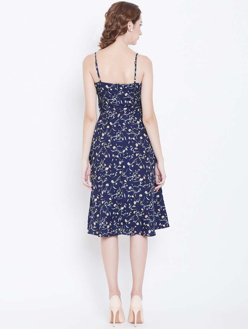 women's fit & flare floral dress - 16810052 -  Standard Image - 2