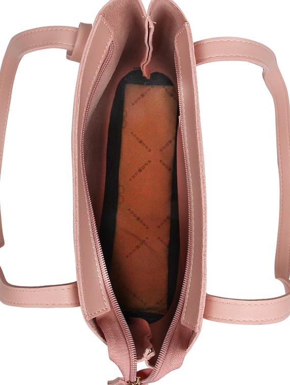 pink leatherette regular tote - 16810354 - Standard Image - 2