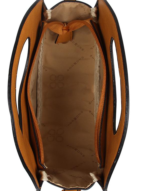 yellow leatherette regular sling bag - 16810357 - Standard Image - 2