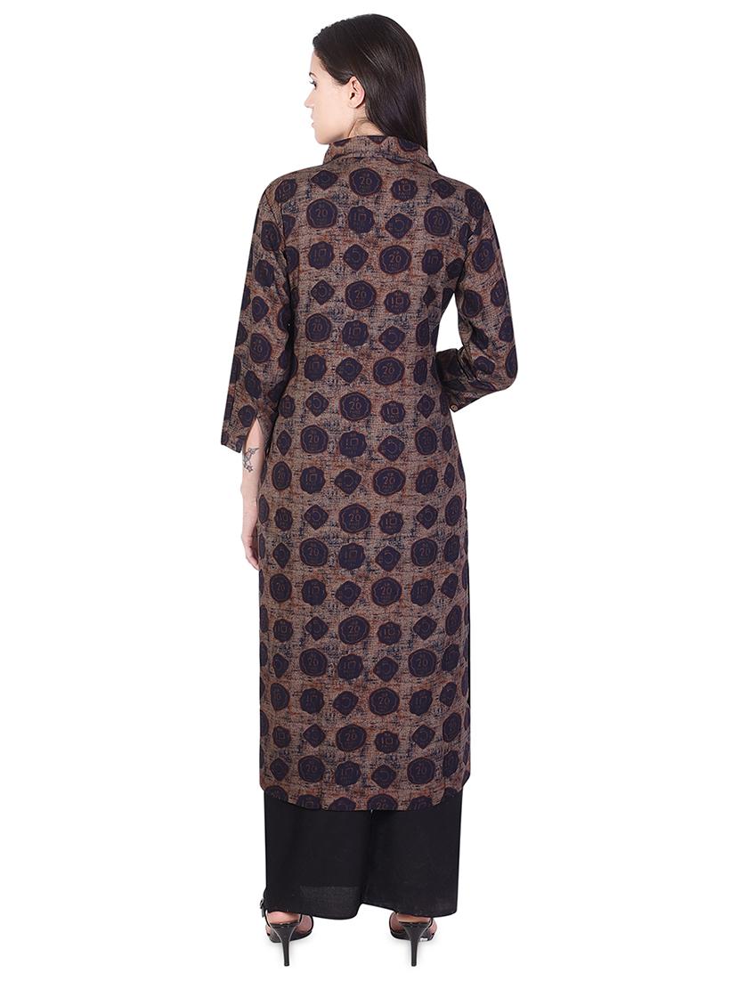 women's straight kurta - 16810676 - Standard Image - 2