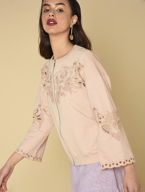 tonal embroidered jacket - 16810916 -  Standard Image - 0