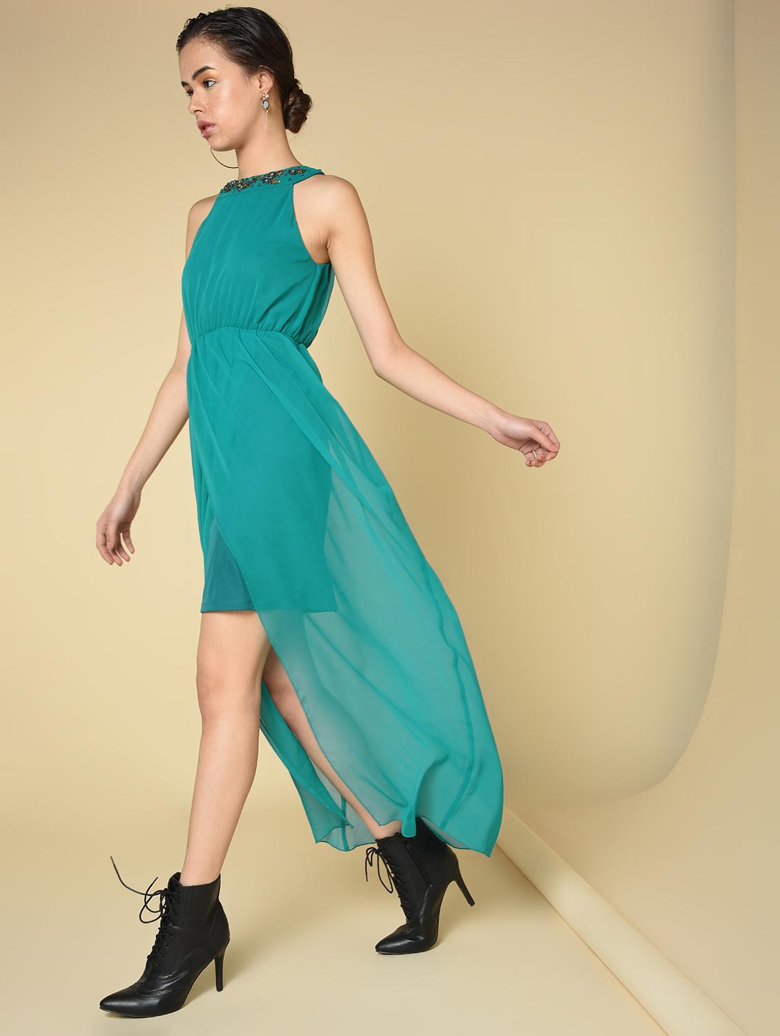 women's asymmetric solid dress - 16810923 - Zoom Image - 0