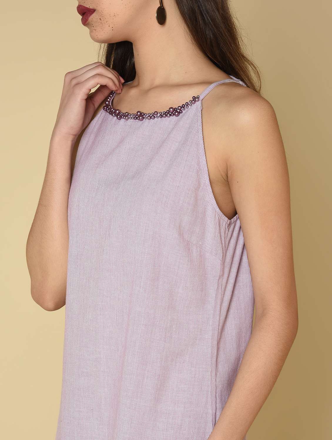 Women's Sheath Striped Dress