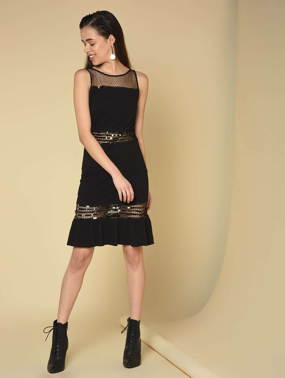 Women's Sheath Knee Length Dress