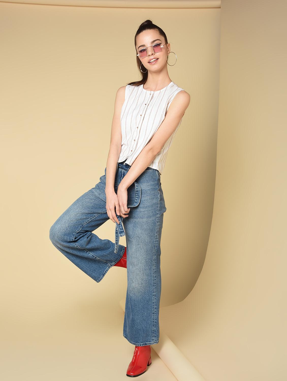 women's straight round neck top - 16810949 - Zoom Image - 0