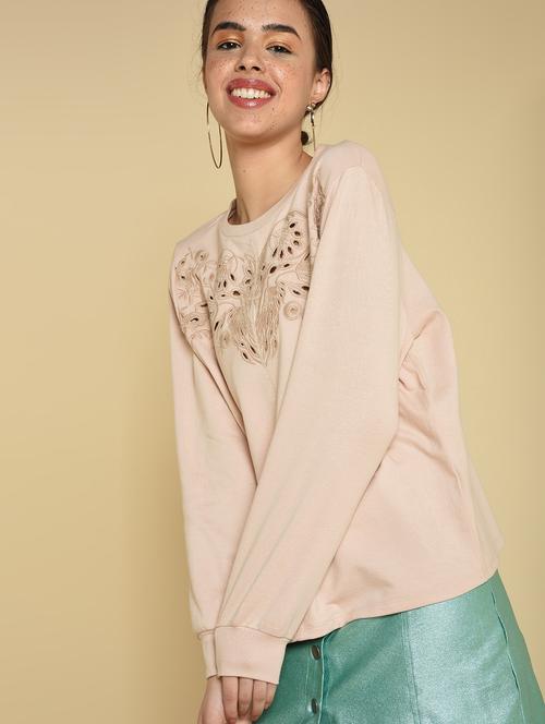 women's straight round neck top - 16810977 -  Standard Image - 0