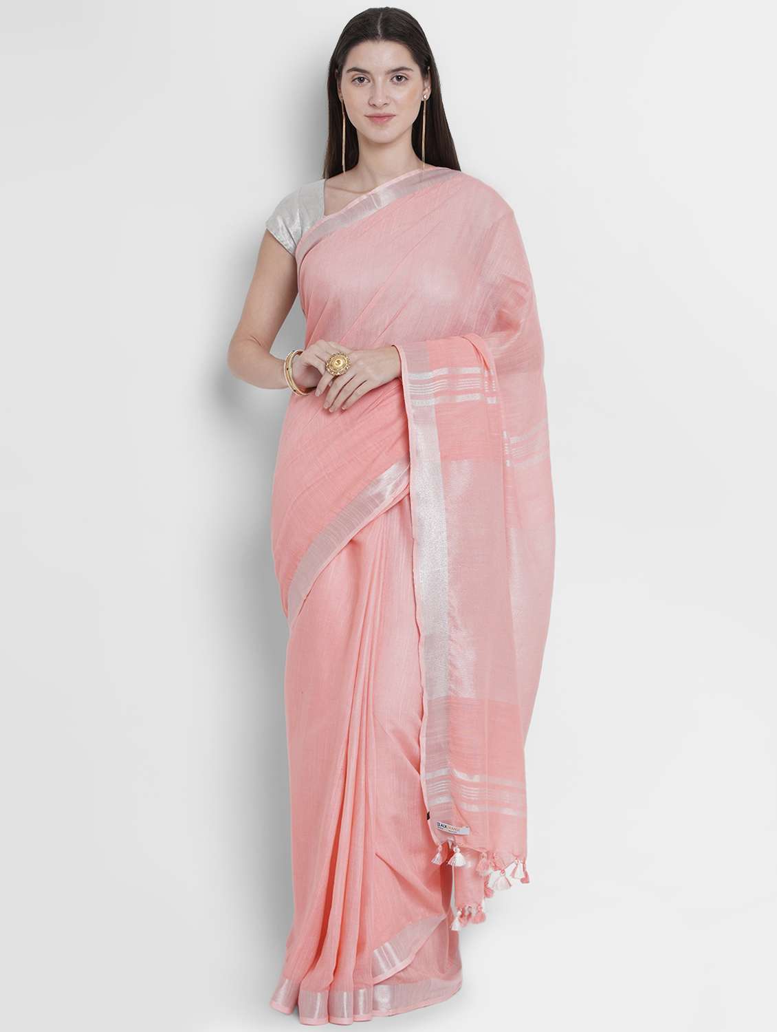 solid bhagalpuri saree with blouse