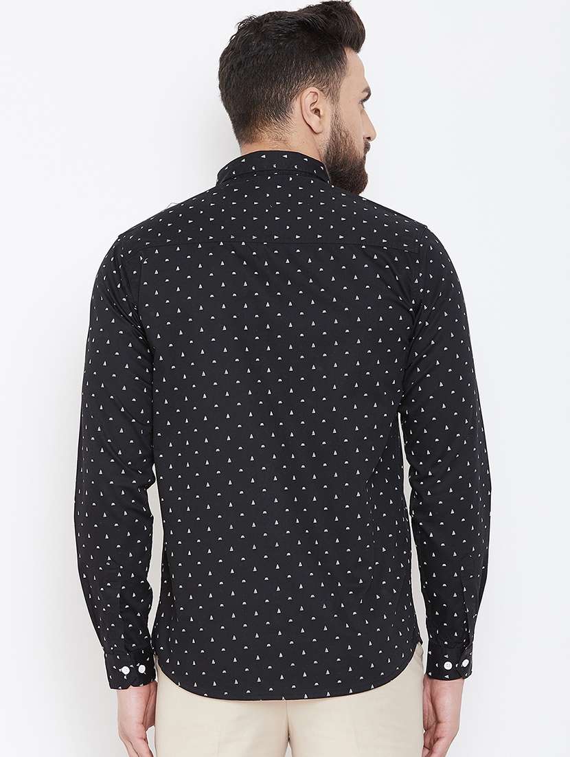 black printed casual shirt - 16812507 - Standard Image - 2
