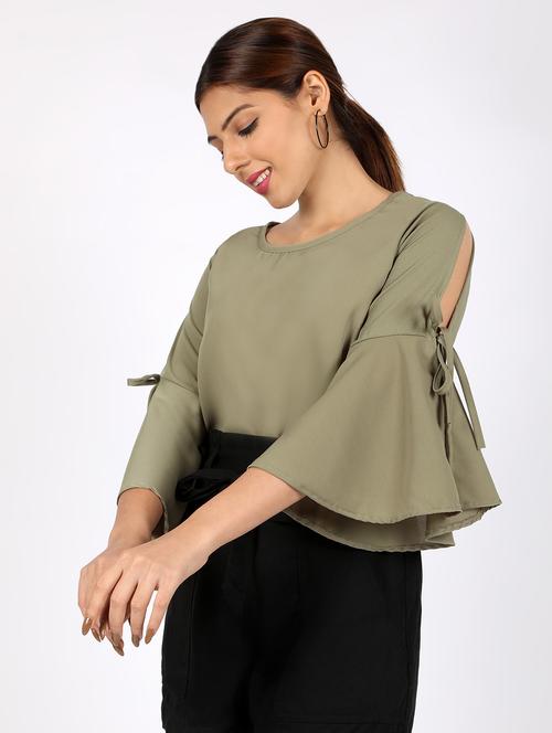 women's straight round neck top - 16812693 -  Standard Image - 0