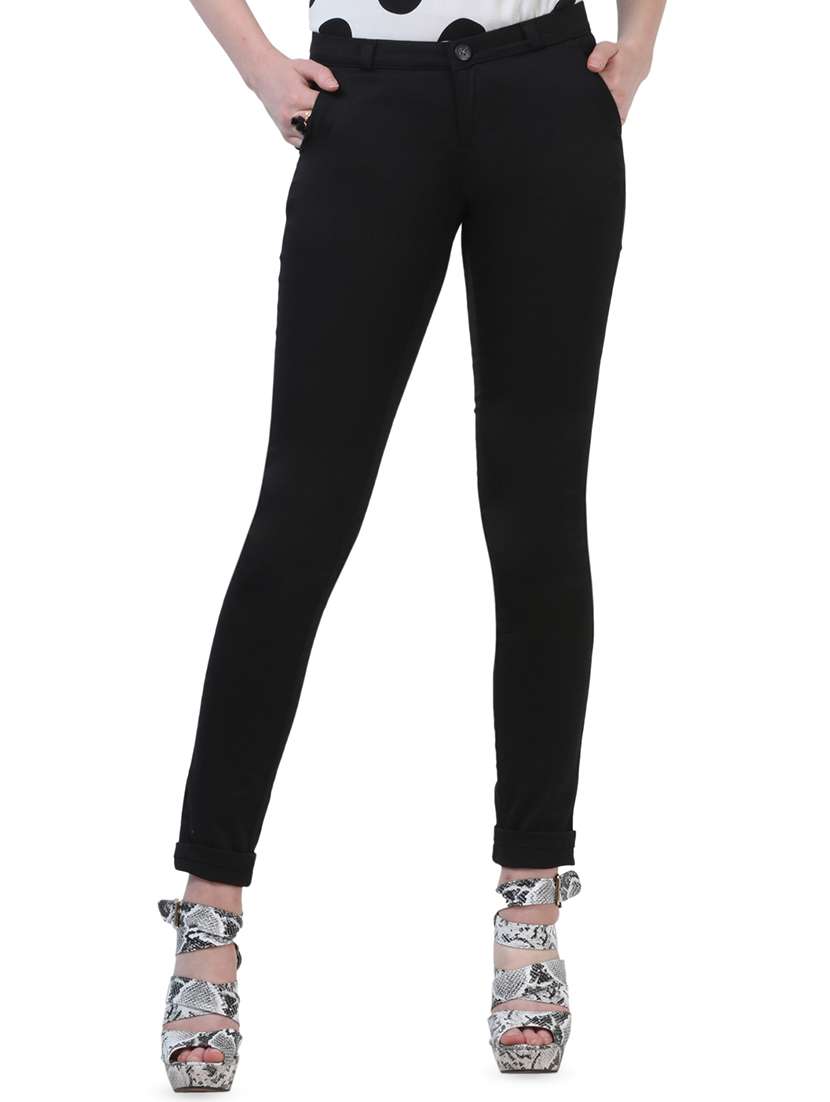 high rise flat front trouser 