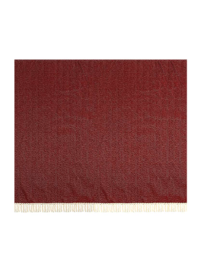  maroon chenille sofa throw ( set of 2) - 16815221 -  Standard Image - 2