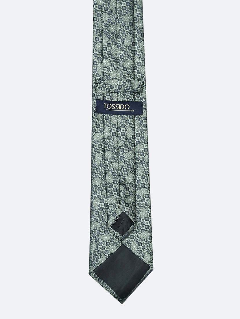 grey micro fiber tie - 16815520 - Standard Image - 2