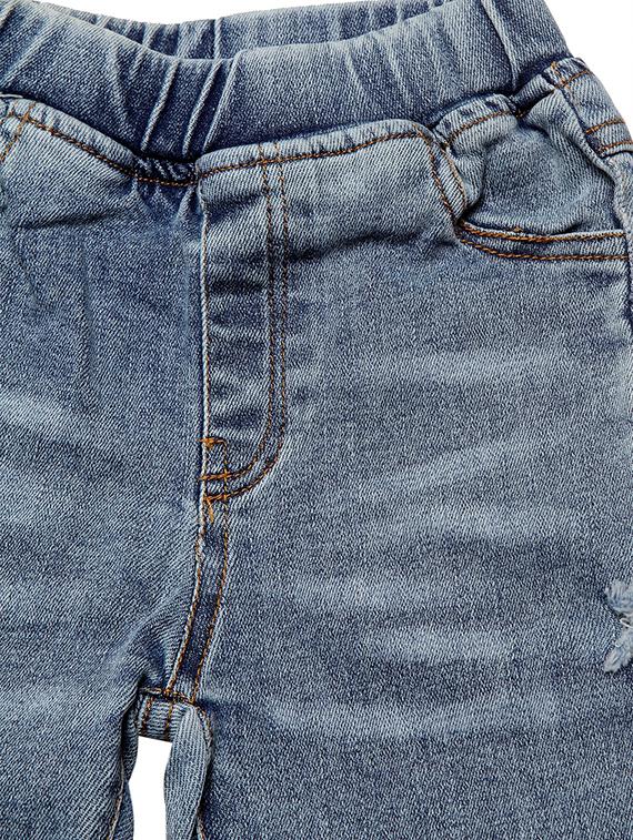 blue cotton distressed jean - 16817336 - Standard Image - 2