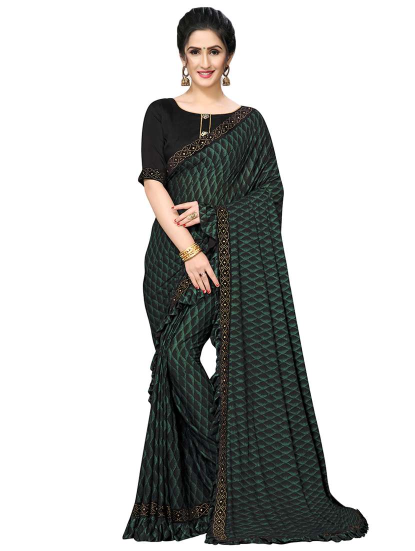 foil printed saree  with blouse