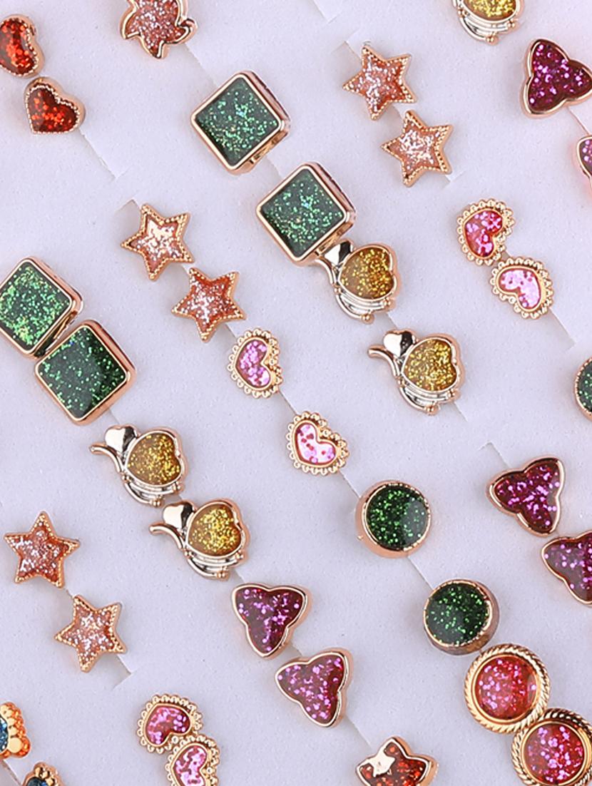 multi colored metal combo's. earring - 16818525 - Standard Image - 2