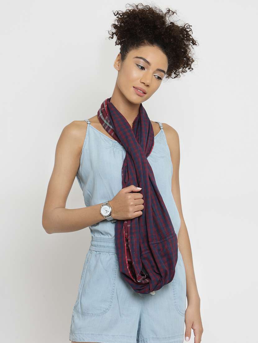 blue cotton stole - 16820973 - Zoom Image - 0