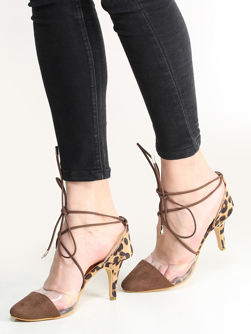 brown lace-up sandals - 16824982 -  Zoom Image - 0