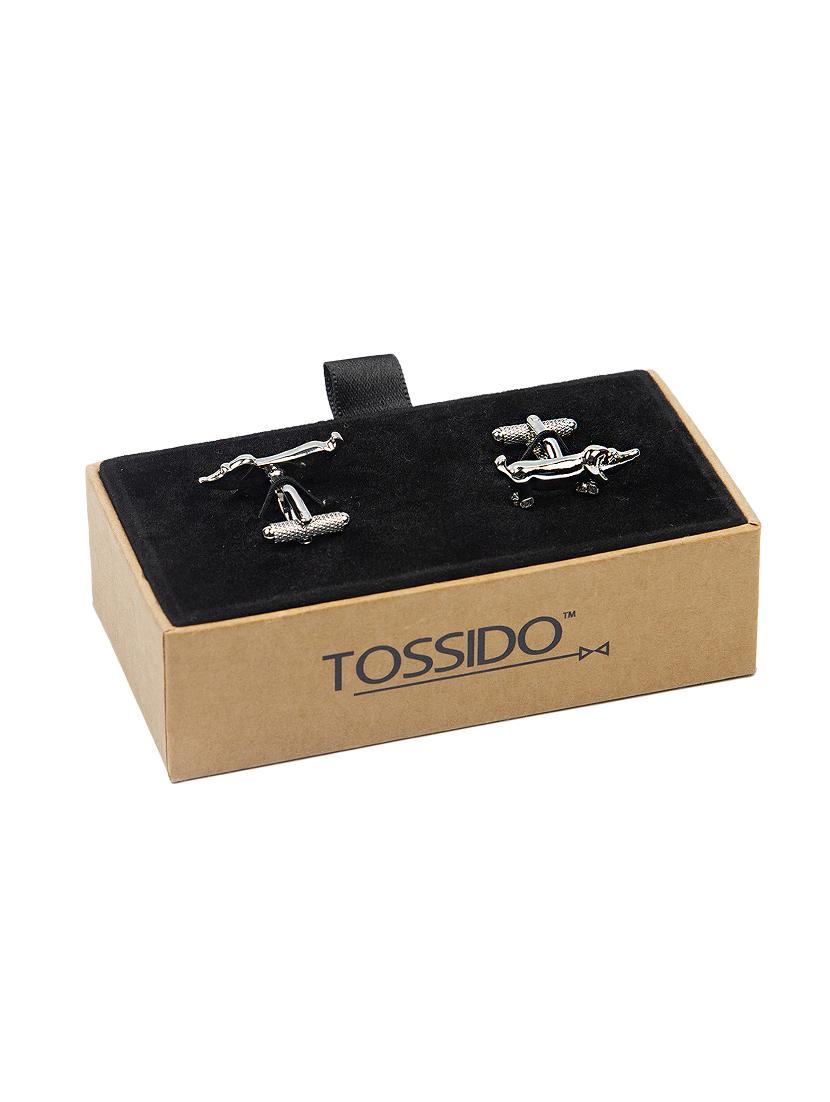 silver metal cufflinks - 16825623 - Standard Image - 2