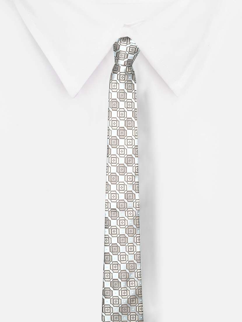 silver micro fiber tie - 16826165 -  Standard Image - 2