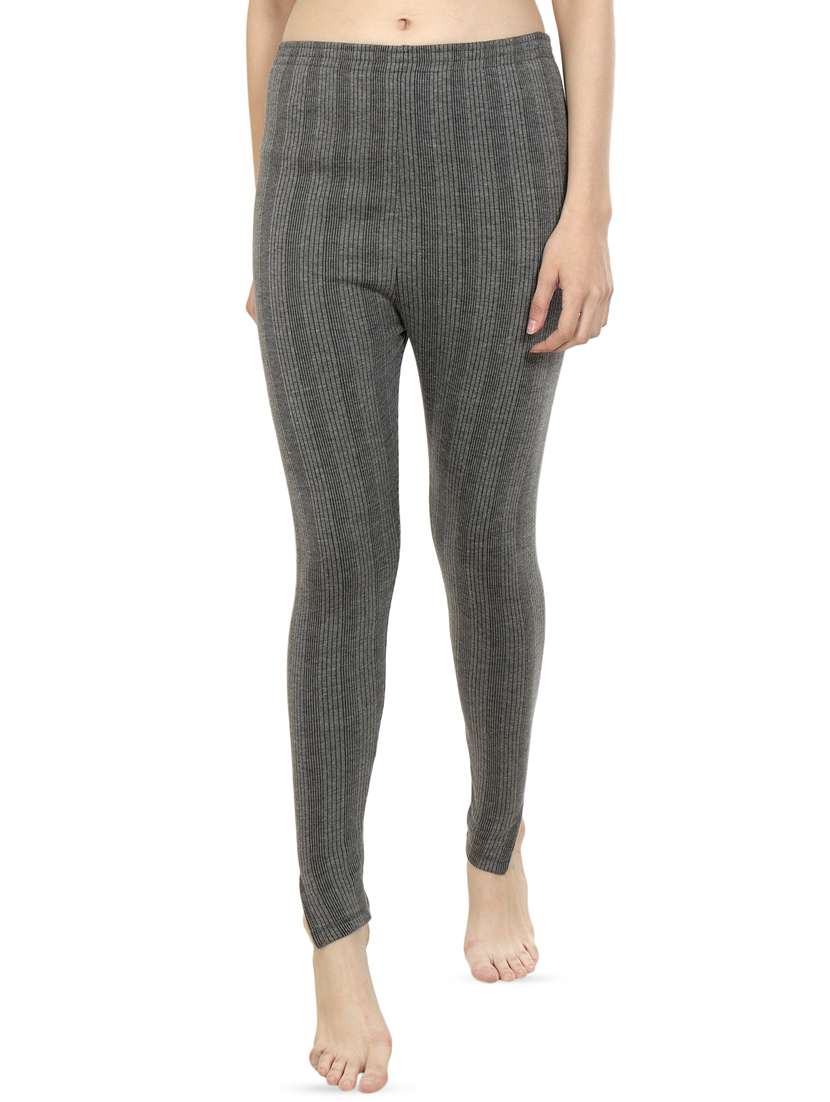 women's grey bottom wear thermal