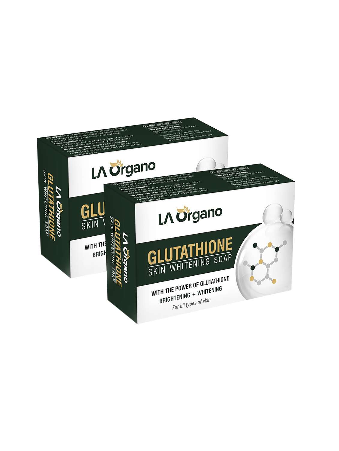 la organo glutathione skin whitening soap for brightening & whitening-all skin type(pack of 2)