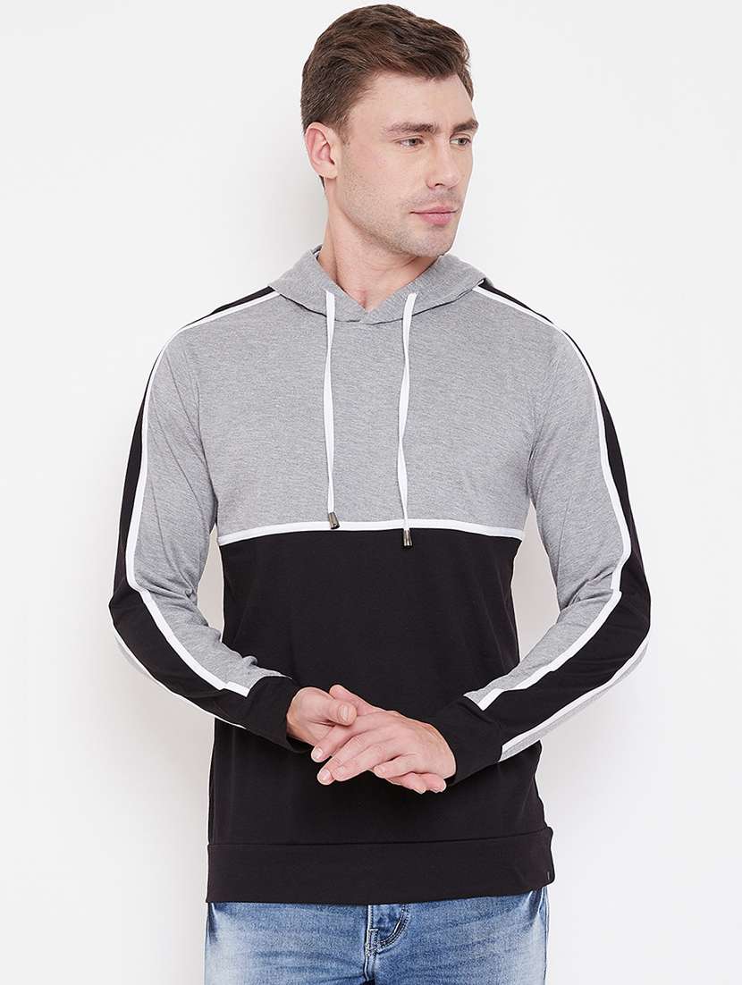 mens color block sweatshirt