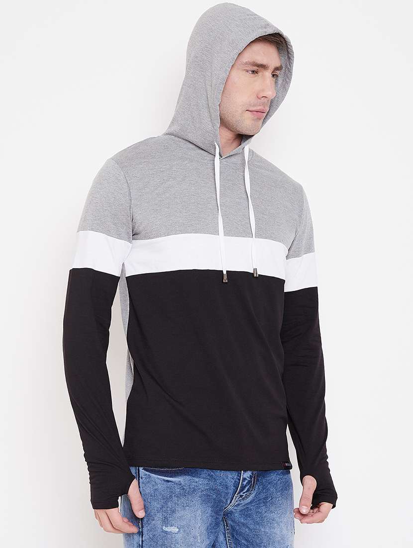 mens color block sweatshirt - 16828090 -  Standard Image - 2