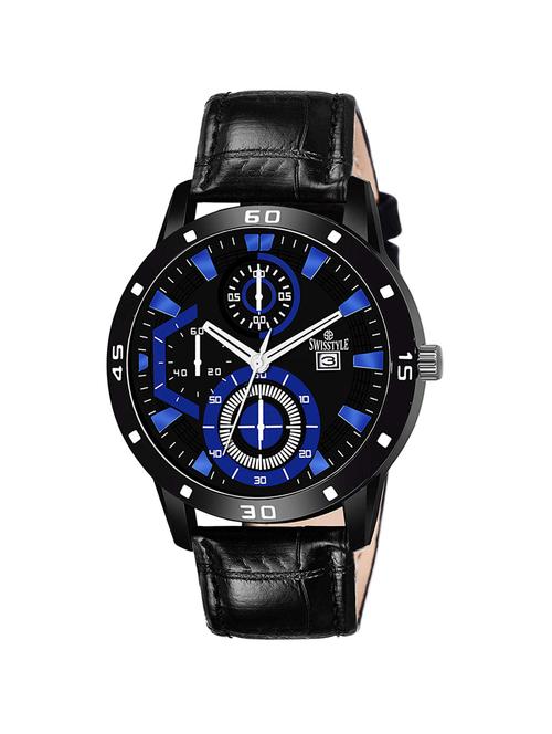 swisstyle dial blue analogue watches for men-ss-gr194blu-blk-1 - 16828374 -  Standard Image - 0