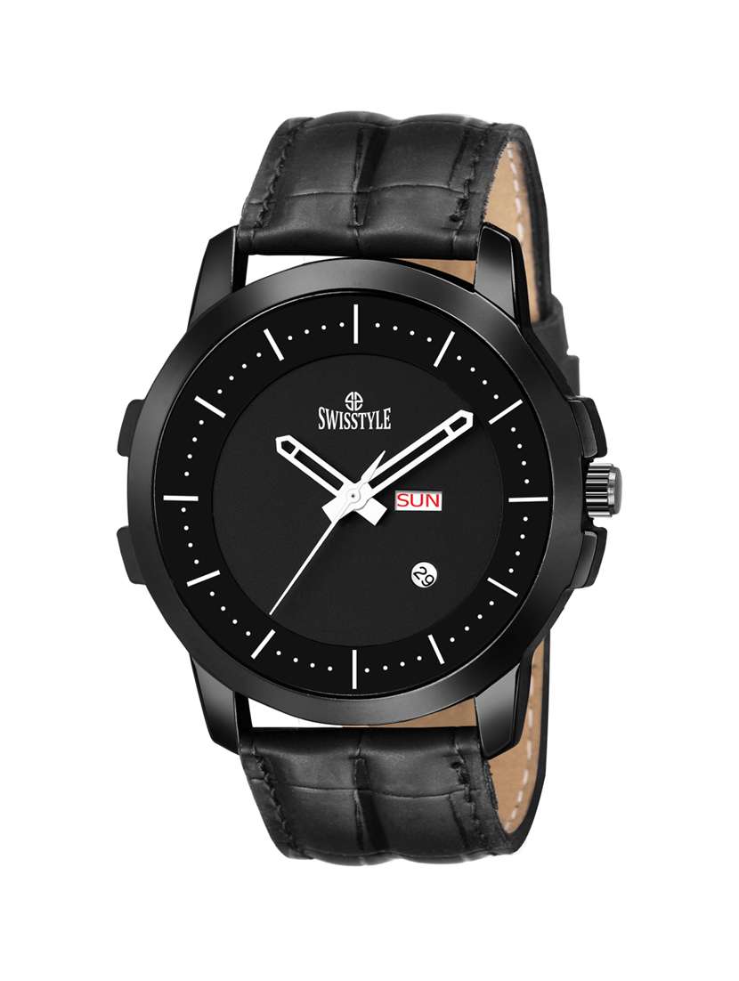 swisstyle dial black analogue watches for men-ss-gr804blk-blk-1