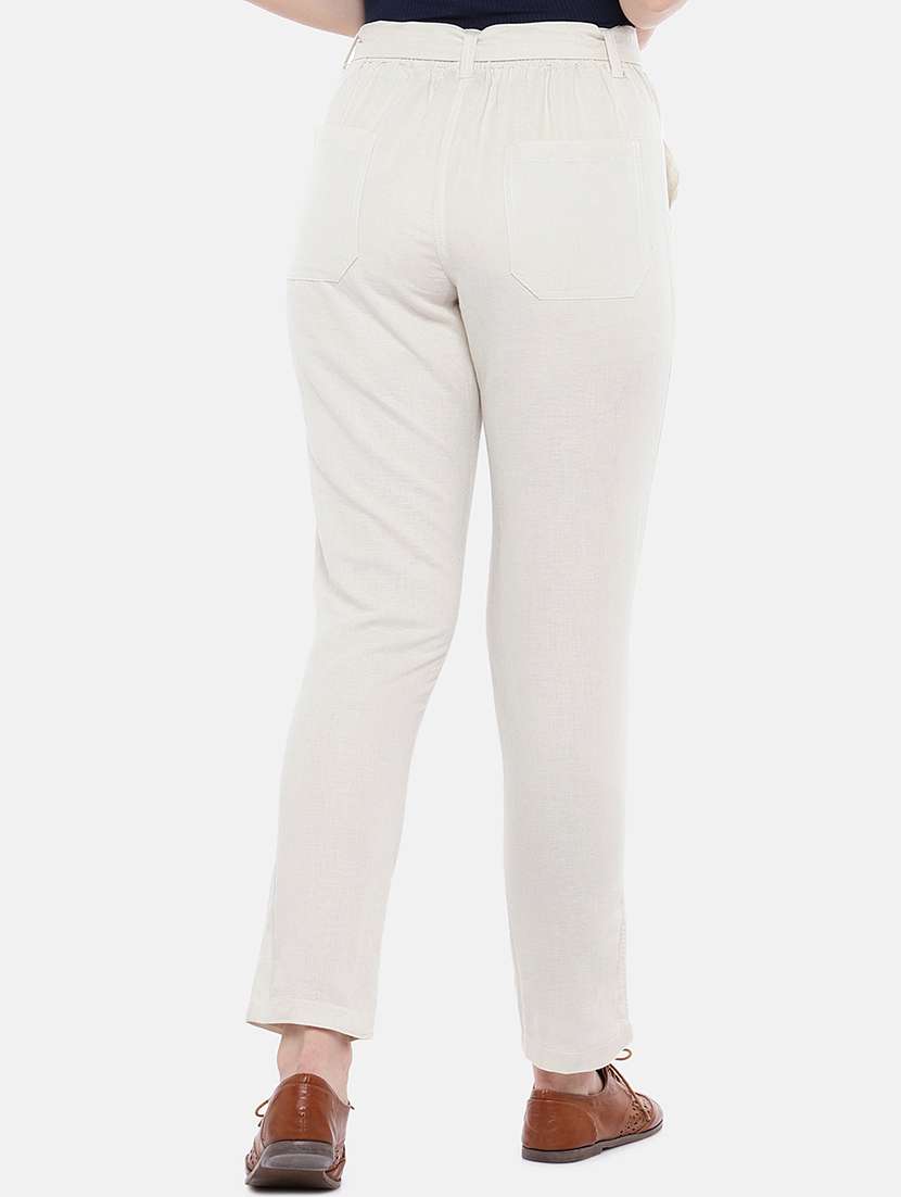 tie front chinos trouser - 16828747 - Standard Image - 2