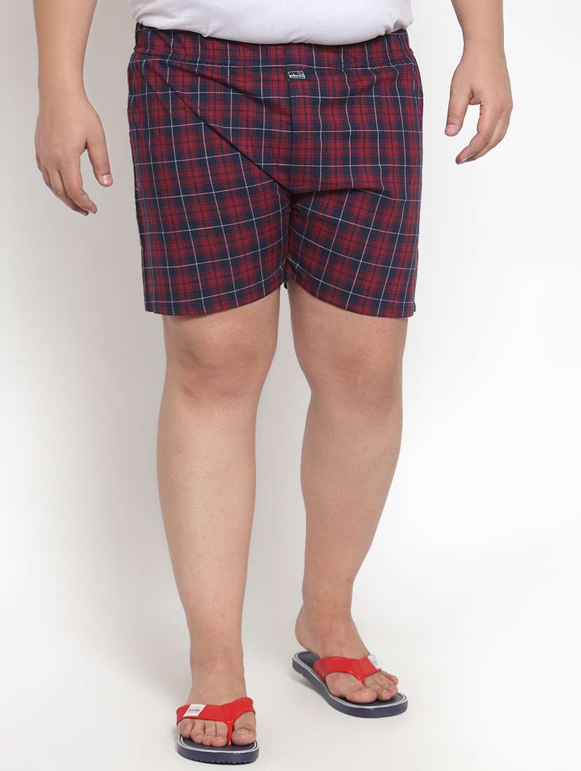 red checkered boxer (plus size)