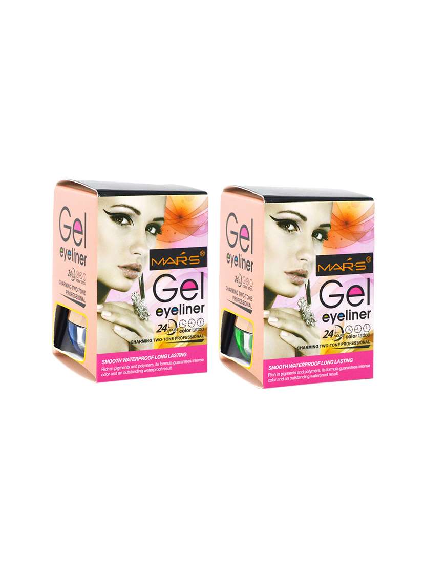Mars Two Tone 24 Hour Gel Eyeliner 9956bc Multicolor Pack Of 2