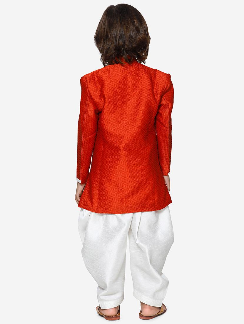 red silk kurta sets - 16829217 - Standard Image - 2