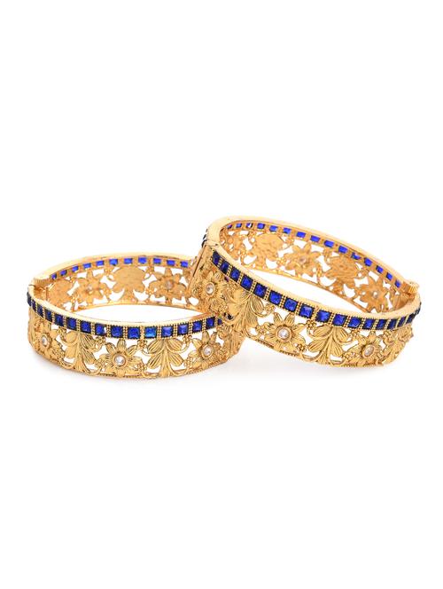 blue gold metal bangle - 16829807 - Standard Image - 0