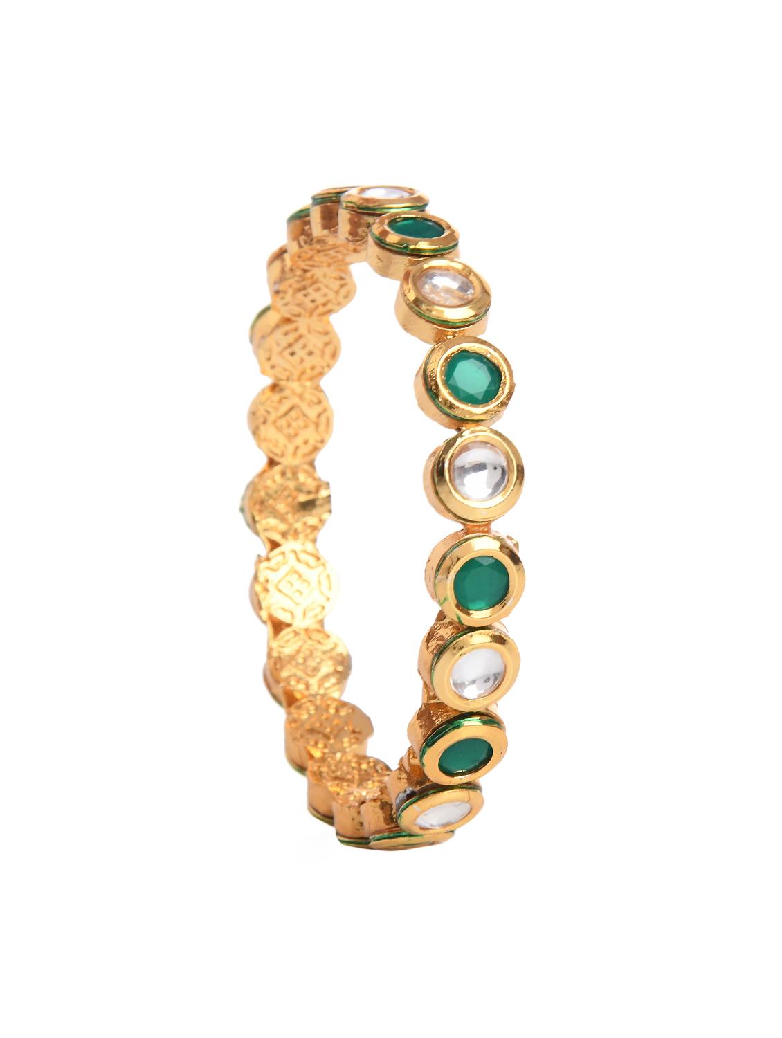 green gold metal bangle - 16829815 - Standard Image - 2
