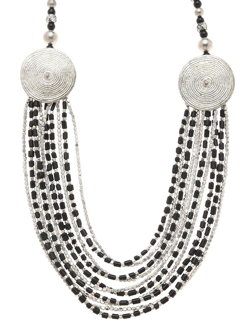 multi colored metal long necklace - 16829877 -  Zoom Image - 0